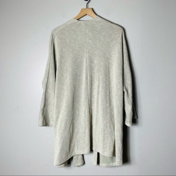 Donni Open Front Jersey Knit Sandwash Cardigan - Picture 4 of 4